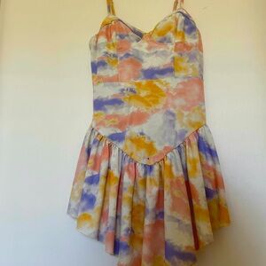 Vintage pastel sundress large